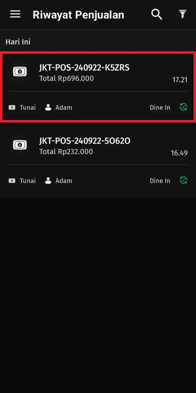 Cara mengirim struk pembayaran